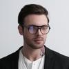 Square Double Anti Blue Light Glasses Men Blue Light Blocking Glasses Women Eyeglasses Frame Optical Eyewear Computer
