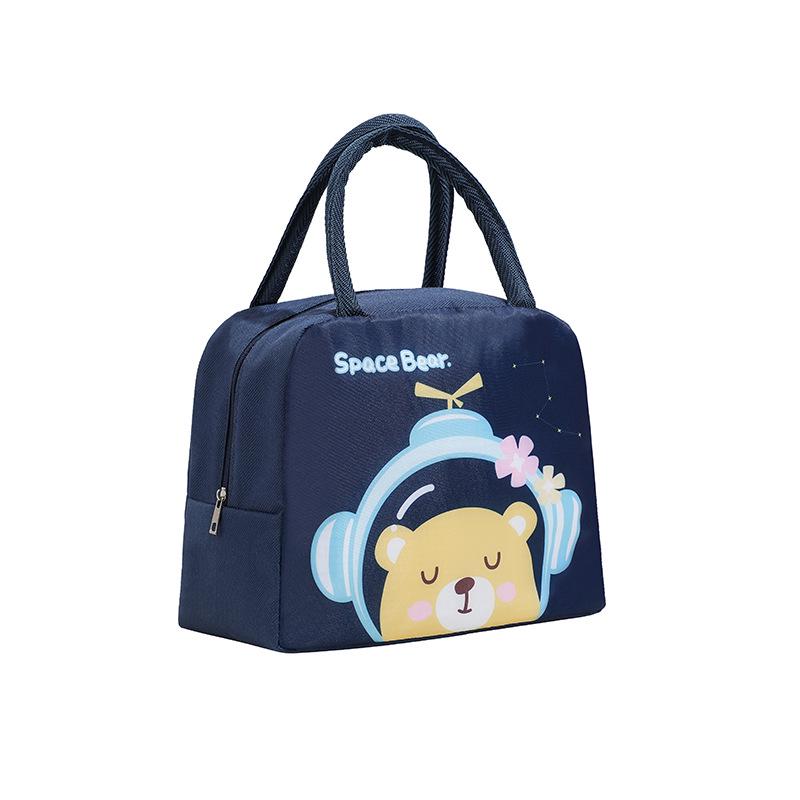 Insulated Cartoon Pet Lunch Bag for Kids – Cute Bento School Meal Tote with Thick Aluminum Foil