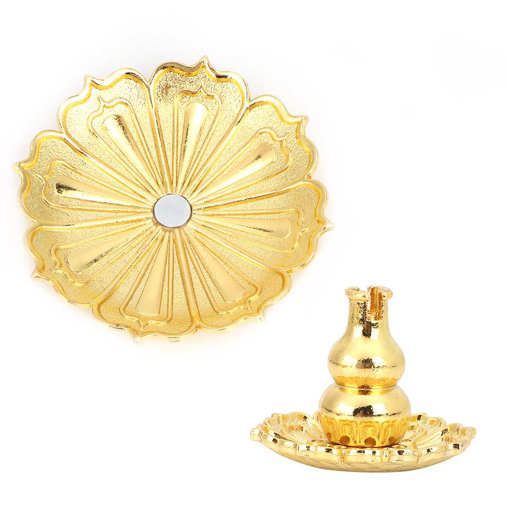 

Мини-подставка для благовоний из медного сплава в форме цветка, держатель для украшения дома(золотой)