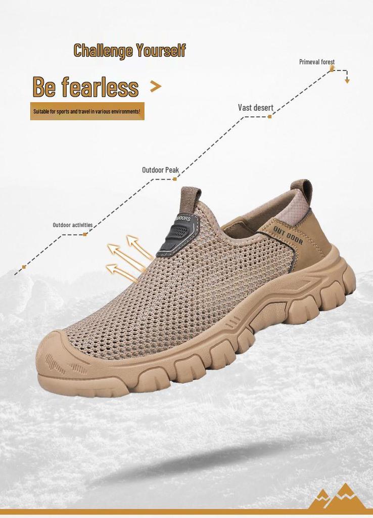 2025 Men's Summer Mesh Sandals: Lightweight, Breathable Outdoor Casual Shoes