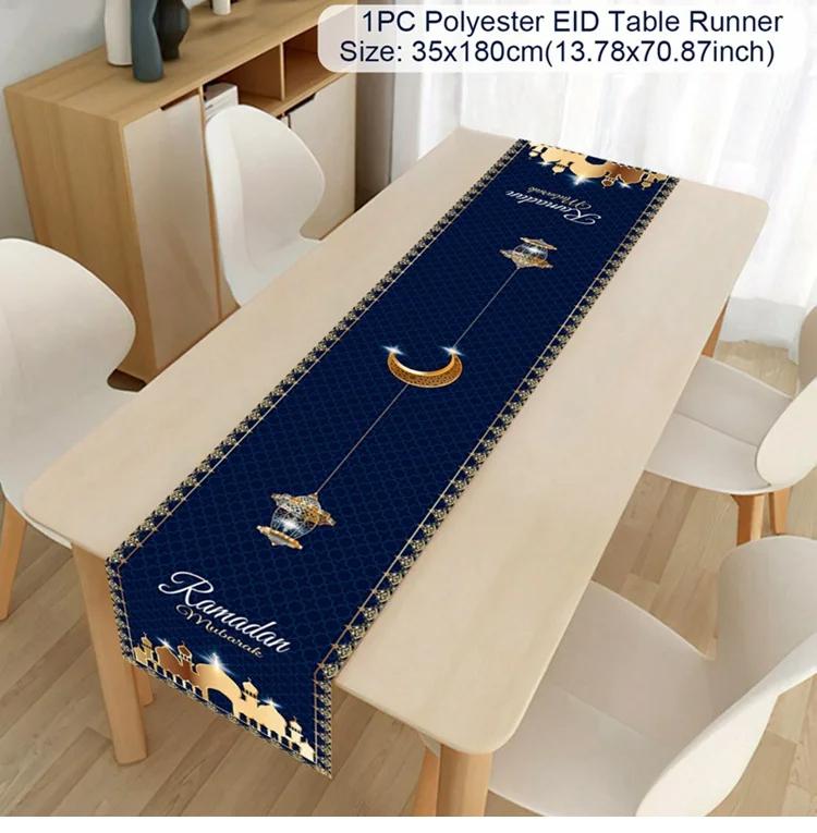 Ramadan Decor Tablecloth EID Mubarak Decor For Home 2025 Ramadan Kareem Islamic Muslim Party Eid Al Adha Gifts Happy Eid Al Fitr