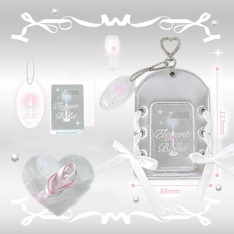 

Бандажная лента Держатель для карточек Po для 3-дюймовых Po Кожаный чехол для карточек из ПУ с брелоком для девочки K-Pop Idol Держатель для покард