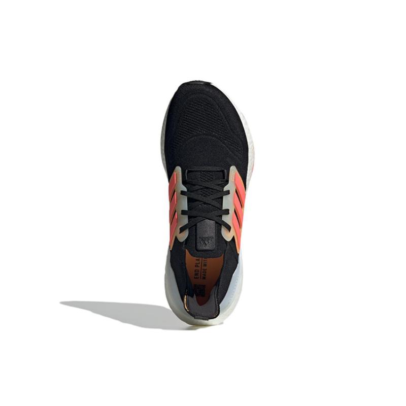 Adidas Ultra Boost 22 Black Turbo Flash Orange Sneakers GX5464