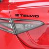 Car Decor Metal For Stelvio Alfa Romeo Letter Emblem 3D Sticker Accessories Glossy Black Tail Rear Trunk Decals