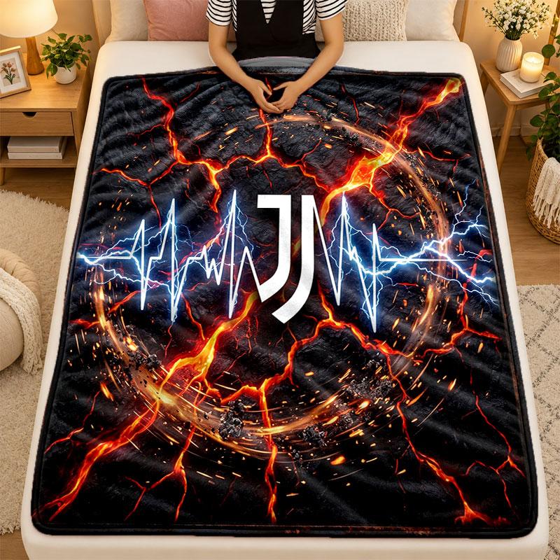 Coperta di Flanella Juventus FC Calda Morbida Coperta Plaid per Uso Interno Divano Letto Soggiorno