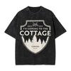 Coming To Che Cottage Cozy Outdoors Hookey Heated Rivalry Washed T Shirt Cotton Trendy Tee Shirt for Men Short Sleeve Loose Tops