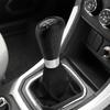 Universal 5 Speed Manual Leather Red Stitch Gear Shift Knob Car Gear Stick Shift Knob Lever Manual Transmission M8 M10 M12