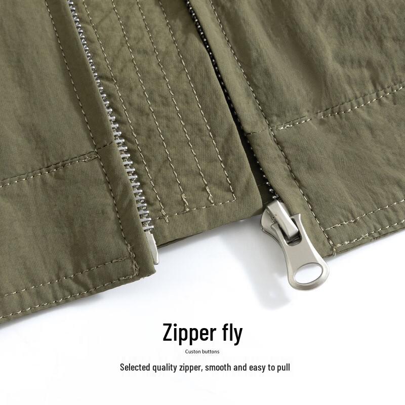 Hodo Men's Stand-Collar Casual Work Jacket