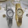 Retro Braided Stainless Steel Mesh Strap Bohemian Style Women's Quartz Watch