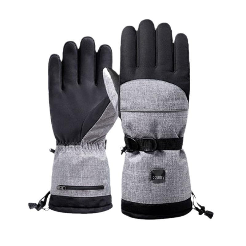 Herren Beheizte Winter Touchscreen Wasserdichte Ski- & Motorradhandschuhe