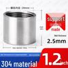 304 Stainless Steel Double Female Thread Pipe Fitting, Internal Thread, 4 to 6 Points, 1 Inch
