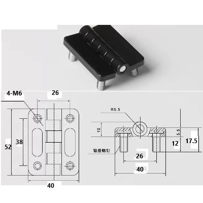 Verlängerung und Verbreiterung von Zinklegierungs-Scharnier mechanische Ausrüstung elektrische Schranktür-Scharnier