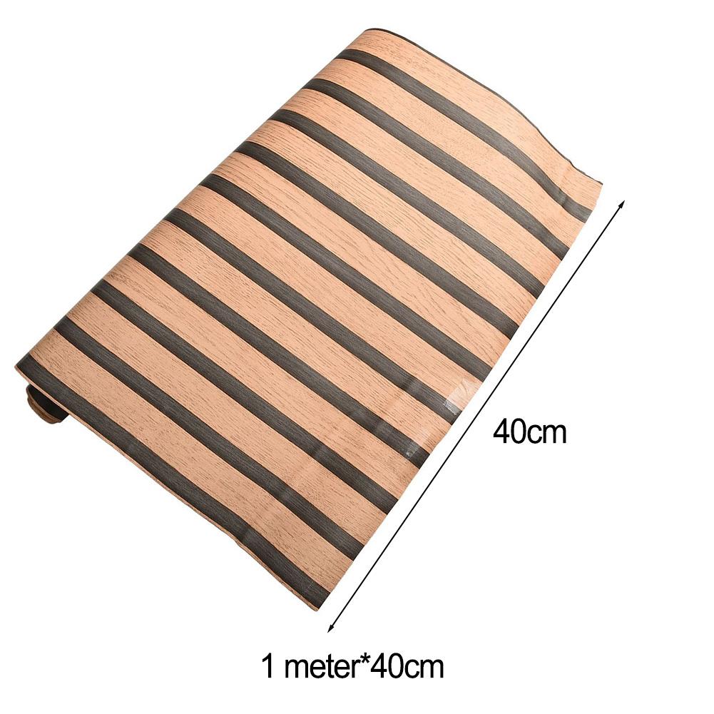 PVC Wood Slat Wallpaper Removable Peel Wallpaper Self Adhesives Wall Sticker For Kitchen Countertop Cabinet Home Decor