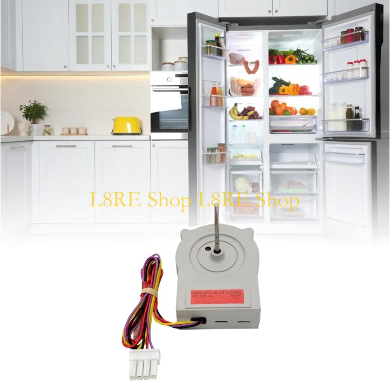 L8RE High Performances Fridge Cooling Fan Motor Low Noise Operation Optimized Airflows Distribution Suitable for EAU63923601