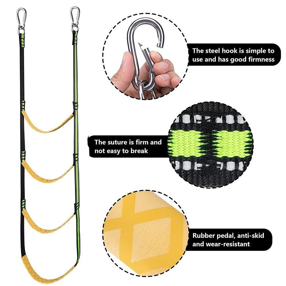 Reusable Boat Rope Ladder Nylon Boat Folding Ladder Climbing Ladder  Yacht Equipment