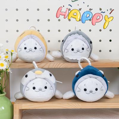 Cartoon Small Seal Doll Plush Doll Marine Animal Doll Aquarium Seal Souvenir Clipping Machine Doll