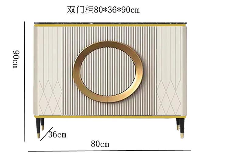 RWJ Simple Entry Door Living Room Wall Marble Storage Sideboard Cabinet Entrance Cabinet