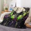 Dark Butterflies  Print Flannel Blanket, High Quality Comfortable for All Seasons, Home Decor, Warmth and Comfort