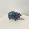 Christmas Hippo Statue: Creative Tabletop Animal Ornament for Home & Party Decorations