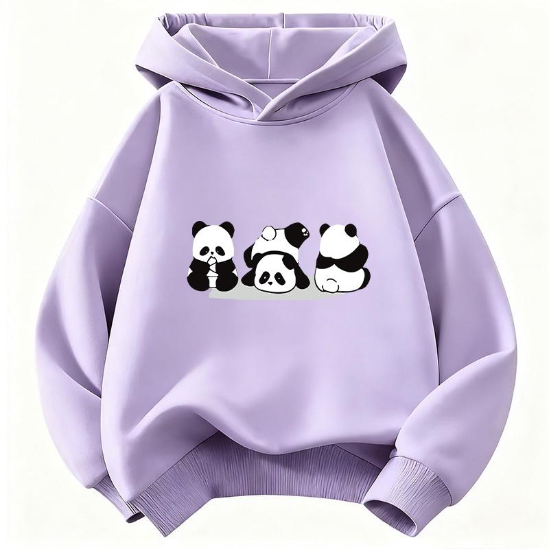 Cute Panda Hoodie Kids Children's Sweatshirt Animal Hoody for Boys Girls Autumn Winter Casual Pullover Hoodies