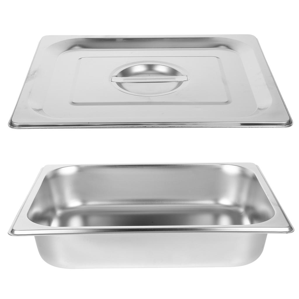 Edelstahl Food Tray Restaurantqualität Brotform Buffet Metallplatte Kantinenbecken Speiseteller Servierplatte Catering