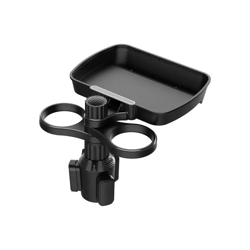 Drink passenger seat car additional smartphone with cup holder car holder, table, accessory, stand, tray, extension, 360° rotation, 2-in-1