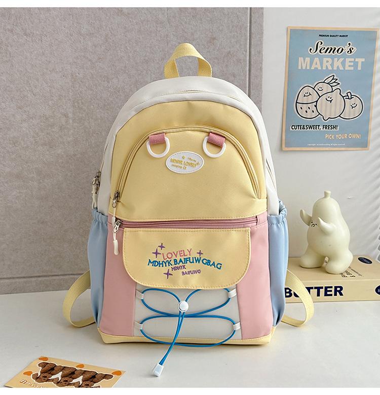 School Bag Korean Version Casual Small Fresh Versatile Backpack Light Going Out Backpack High Value Ins College Style Girl School Bag