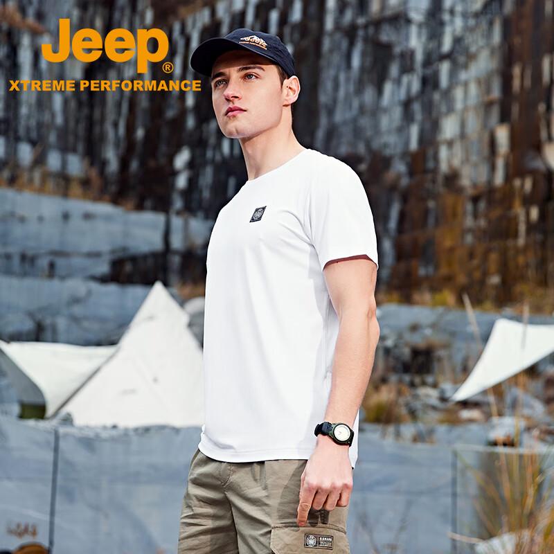 JEEP Men s Quick-Drying Short-Sleeve T-Shirt M
