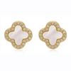 S925 Sterling Silver Four-Leaf Clover Stud Earrings: Luxurious, Versatile Design for Women