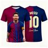 2026 MESSI 3DPrint Fotbalové tričko Letní móda Památeční dres Styl Ležérní sportovní top pro dospělé a děti Plné velikosti