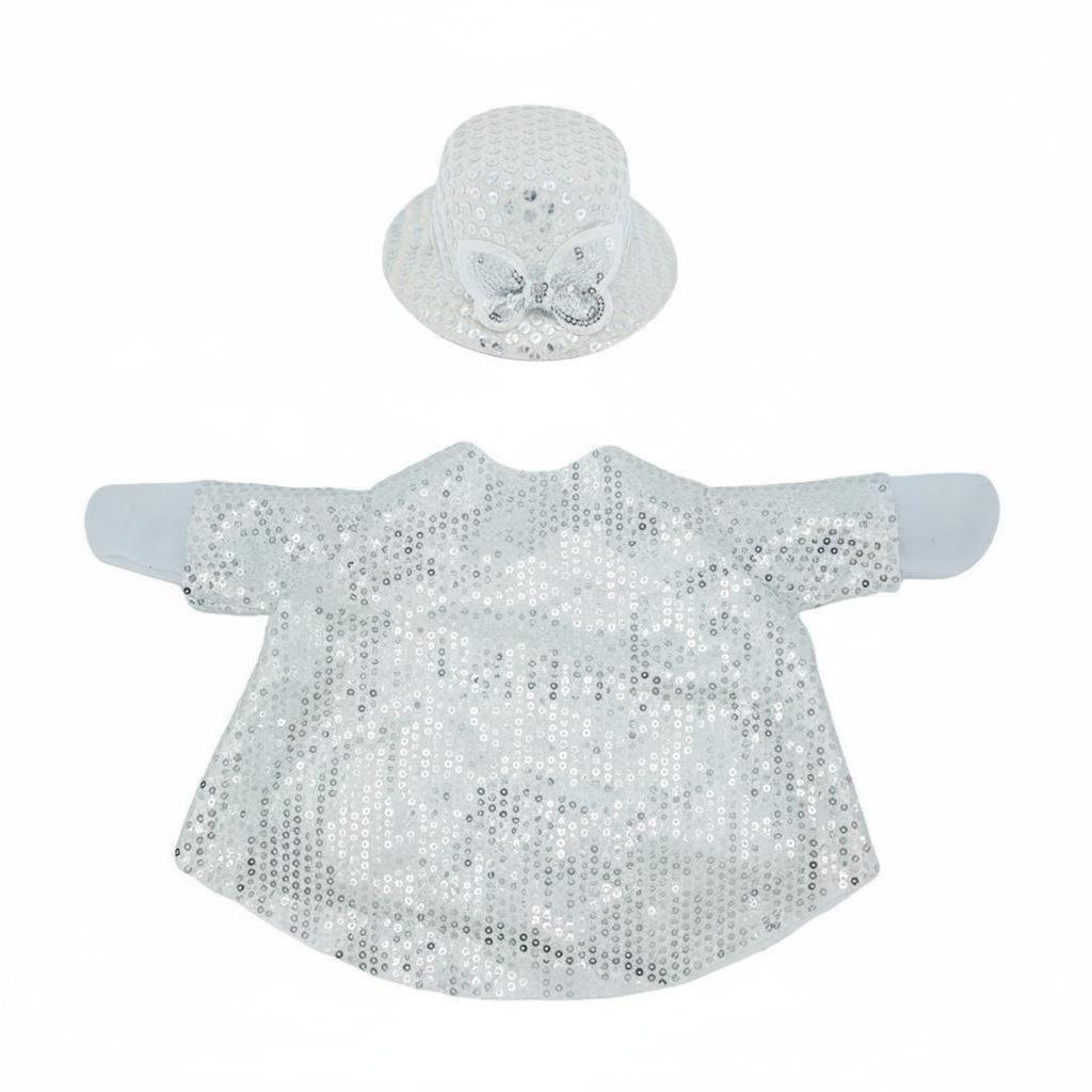 Glitter Goose Outfit Set Playful Design Porch Goose Clothes Statue Clothing Weather-Resistant Colorfast-Resistant for Garden