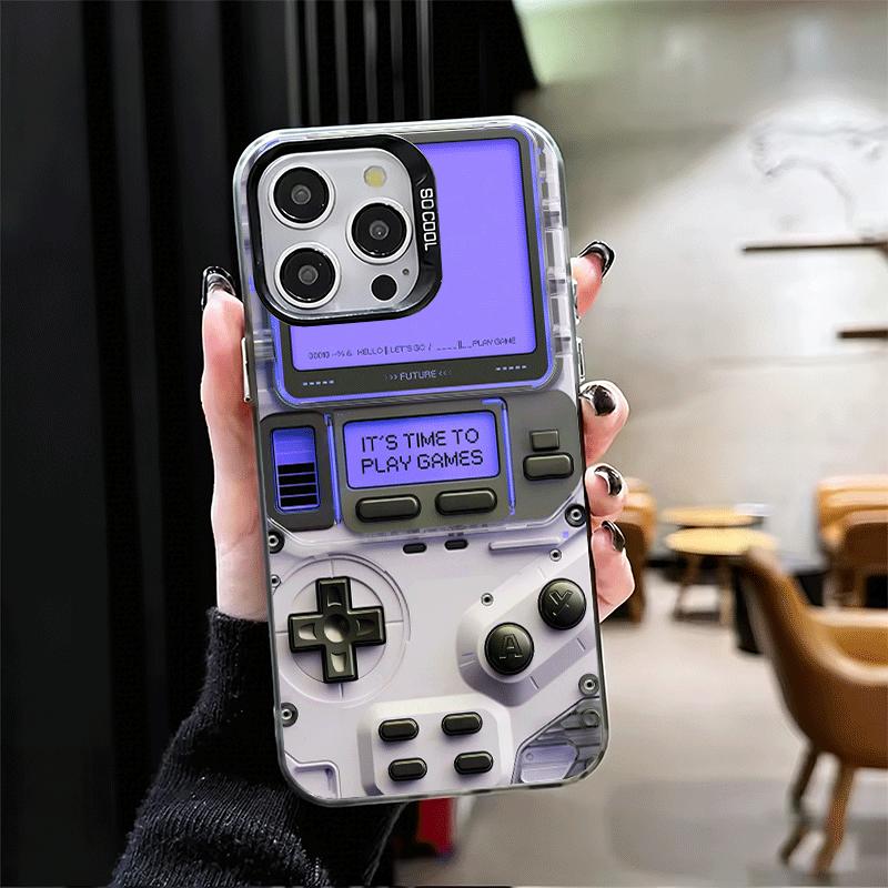 Game Console Fashion Boy Soft Phone Case for iPhone 15 16 17 Pro Max 17Air 16E 14 Plus 13 12 Mini Shockproof Cover Back Shell