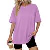 Women's Casual Round Neck T-Shirt Short Sleeve Top