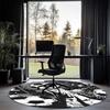 Fußball bedruckter runder Teppich Teppich Stuhlteppich Läufer Eingang Fußmatten, für Bürostuhl Wohnzimmer Schlafzimmer Küche.