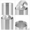 Tea Canister Titanium Alloy Compact Portable Sealed Tea Storage Container Uv Protection Metal Jar Multi-Use Food Storage