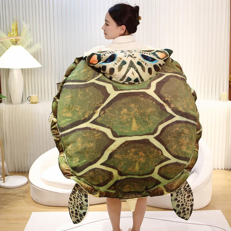 Large Turtle Hooded Turtle Shell Doll Suit Plush Toy Can Wear Turtle Shell Doll Stage Event Performance Props
