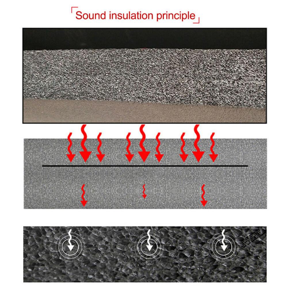 Double sided Soundproof Pad 25cm*50cm Accessory Deadening Mat Firewall