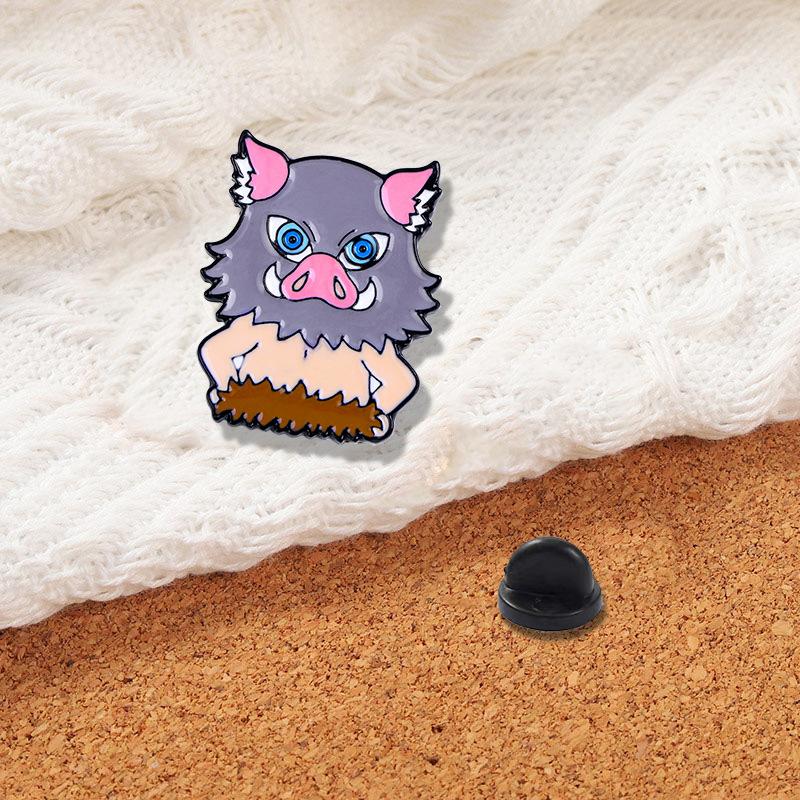 Japanese anime cos cartoon character badge Ghost Destroyer Blade brooch badge, trend two-dimensional badge accessories