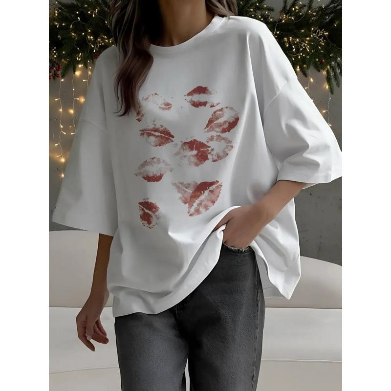 

Cotton Short Sleevet Women Loose Fit M
