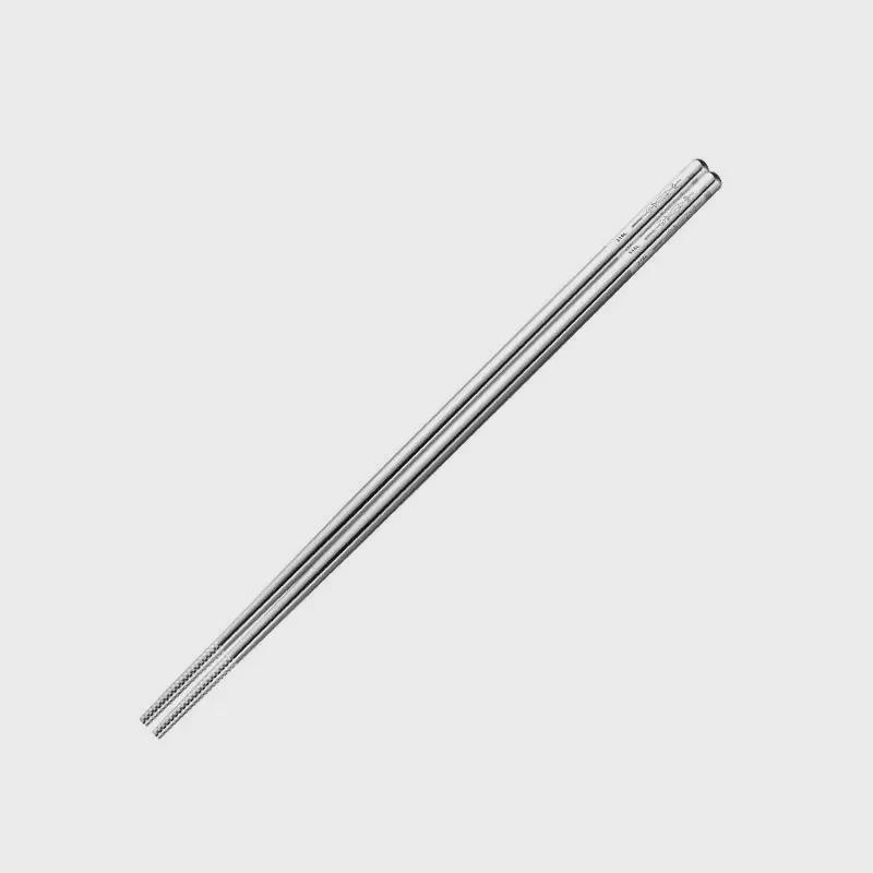 Palillos cuadrados antideslizantes de acero inoxidable 316 de grado alimentario: 5 o 10 pares con caja de regalo