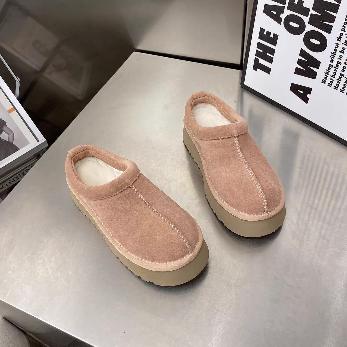 

Женские утолщенные легкие и удобные теплые тапочки с толстой подошвой, удобные, водонепроницаемые, нескользящие, спортивные и для отдыха, хлопковые тапочки 40 розовый