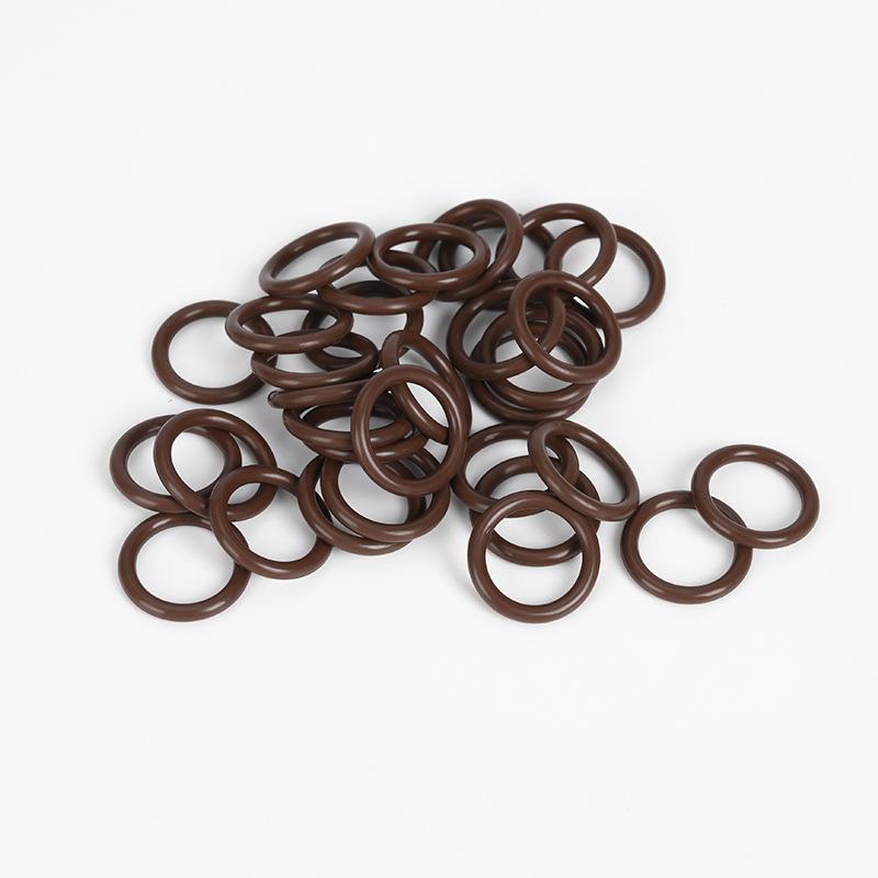 High-Temperature Resistant Brown Silicone Fluororubber O-ring, 1.5mm Diameter, Wear & Corrosion Resistant