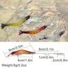 5Pcs/lot Soft Shrimp Artificial Bait with Swivels & Glow Beads Noctilucence Sabiki Rigs Fishing Lure for Freshwater & Saltwater 260319