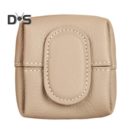 

Гаманець для монет Водонепроникна штучна шкіра Ключ із кнопковим закриттям Сумка для зберігання навушників Компактний тримач для монет Органайзер для дрібних речей першої необхідності абрикосовий