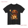 Dackel Heult Den Mond An T-Shirt Würstchenhund Mama Vintage Mode Designer Kleidung Atmungsaktiv
