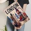 London Landmark Metal Wall Art Big Ben Tower Bridge Ferris Wheel Vintage Poster Home Decor