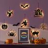 Spider Halloween Hang Tag Light Witch Halloween Front Door  Light Spooky   Prop