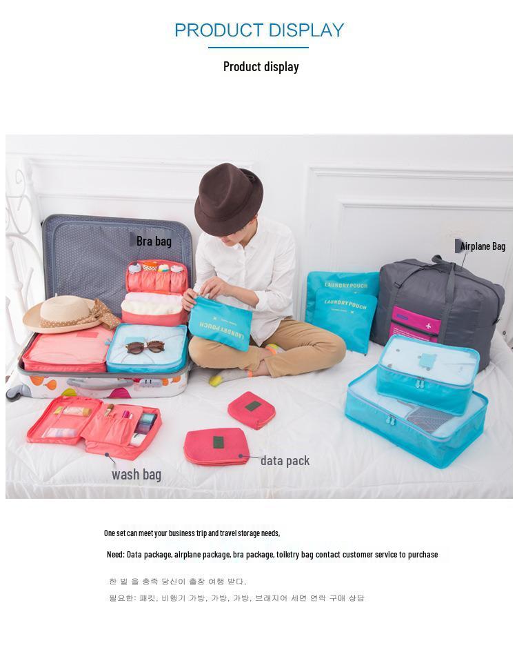 Six-Piece Travel Storage and Organization Bag Set
