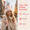 Warm Winter Hat Ear Protection Beanie Hats Cute Knitted Cap  Outdoor