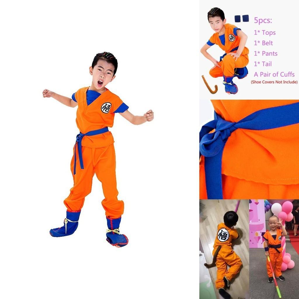 Colorful Anime Dragon Ball Z Goku Cosplay Costume Set Featuring Exquisite Workmanship